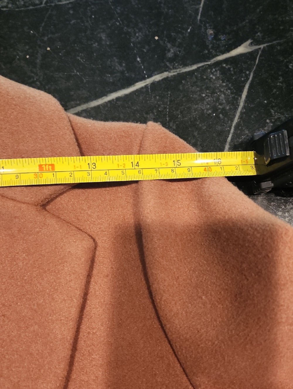 Zara Camel Long Open Front Coat Size Medium - Picture 11 of 12